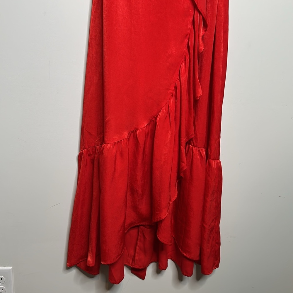 Flying Tomato Red Wrap Dress - Picture 4 of 8